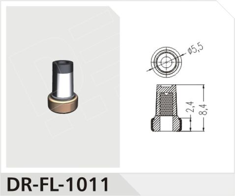 5.5x2.4x8.4mm Injector Fuel Filter for Universal Auto Engineer Nozzle Basket Kit Replacement